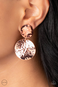 Rush Hour - Copper Clip-On Earrings - The Jazzy T Collections