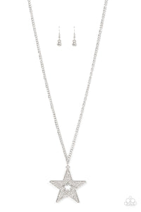 Superstar Stylist - White Rhinestone Necklace - The Jazzy T Collections