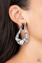 Load image into Gallery viewer, Metro Meltdown - Black Hammered Earrings - The Jazzy T Collections
