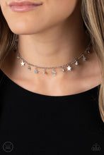 Load image into Gallery viewer, Little Lady Liberty - White Rhinestone Choker Necklace - The Jazzy T Collections
