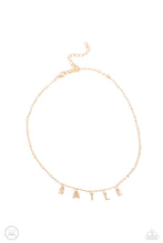 Load image into Gallery viewer, Say My Name - Gold &quot;Smile&quot; Necklace - The Jazzy T Collections
