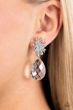 Load image into Gallery viewer, Stellar Shooting Star - White Rhinestone Earrings - The Jazzy T Collections
