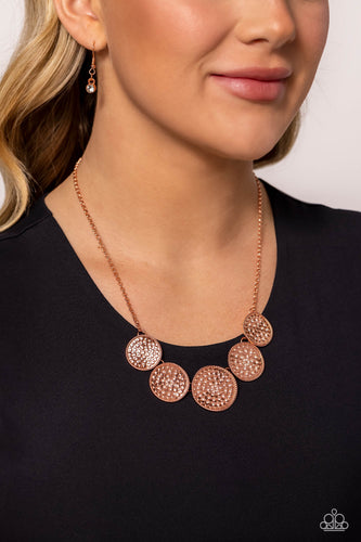 Medaled Mosaic - Copper Necklace - The Jazzy T Collections