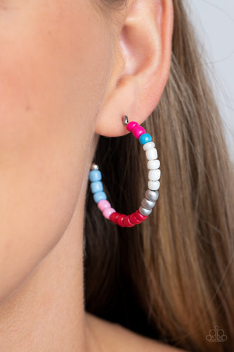 Multicolored Mambo - Pink Multi Seed Bead Earrings - The Jazzy T Collections