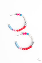 Load image into Gallery viewer, Multicolored Mambo - Pink Multi Seed Bead Earrings - The Jazzy T Collections
