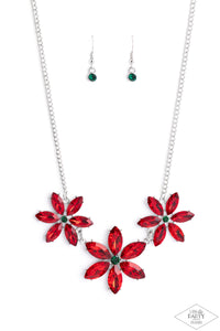 Meadow Muse - Multi Rhinestone Necklace - The Jazzy T Collections