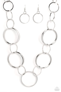 Shimmering Symphony - Silver Necklace - The Jazzy T Collections