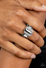 Load image into Gallery viewer, Paparazzi A GLITZY Verdict - Silver Ring - The Jazzy T Collections Paparazzi Jewelry Images 
