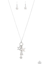 Load image into Gallery viewer, Starry Statutes - White Rhinestone Star Necklace - The Jazzy T Collections
