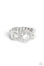 Load image into Gallery viewer, Will FLOWER - White Rhinestone Ring - The Jazzy T Collections
