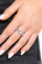 Load image into Gallery viewer, Will FLOWER - White Rhinestone Ring - The Jazzy T Collections
