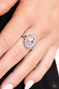 Red Carpet Reveal - Pink Rhinestone Ring - The Jazzy T Collections