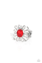 Load image into Gallery viewer, Starburst Season - Red Rhinestone Ring - The Jazzy T Collections
