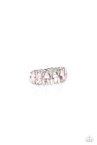 Kaleidoscopic Knockout - Pink Rhinestone Ring - The Jazzy T Collections