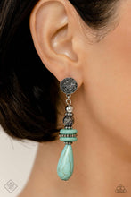 Load image into Gallery viewer, Desert Fever - Blue Earrings - May 2023 Fashion Fix - The Jazzy T Collections
