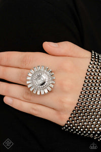 Shimmery Sprinkle - White Ring - May 2023 Fashion Fix - The Jazzy T Collections