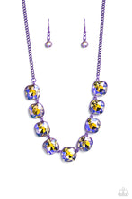 Load image into Gallery viewer, Combustible Command - Purple Necklace - The Jazzy T Collections
