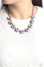 Load image into Gallery viewer, Combustible Command - Purple Necklace - The Jazzy T Collections
