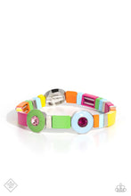 Load image into Gallery viewer, Colorblock Cameo - Multi Bracelet - May 2023 Fashion Fix - The Jazzy T Collections
