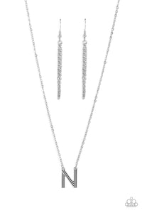 Leave Your Initials - Silver "N" Necklace - The Jazzy T Collections