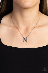 Leave Your Initials - Silver "N" Necklace - The Jazzy T Collections