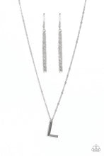 Load image into Gallery viewer, Leave Your Initials - Silver &quot;L&quot; Necklace - The Jazzy T Collections
