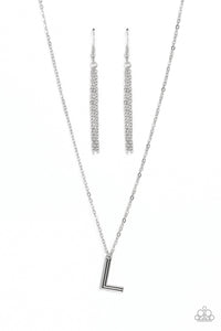 Leave Your Initials - Silver "L" Necklace - The Jazzy T Collections