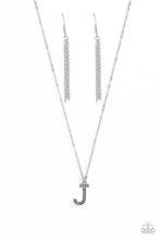 Load image into Gallery viewer, Leave Your Initials - Silver &quot;J&quot; Necklace - The Jazzy T Collections
