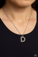 Load image into Gallery viewer, Leave Your Initials - Silver &quot;D&quot; Necklace - The Jazzy T Collections
