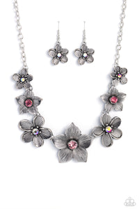 Free FLORAL - Pink Rhinestone Necklace - The Jazzy T Collections