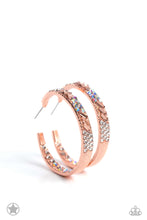 Load image into Gallery viewer, Glitzy by Association - Copper Hoop Earrings - Blockbuster Exclusive - The Jazzy T Collections
