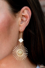 Load image into Gallery viewer, Seize the Sunburst - Gold Earrings - September 2023 Fashion Fix - The Jazzy T Collections
