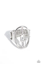 Load image into Gallery viewer, Middle of the Road - White Rhinestone Ring - The Jazzy T Collections
