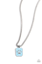 Load image into Gallery viewer, PAW to the Line - Blue Necklace - The Jazzy T Collections
