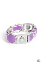 Load image into Gallery viewer, Majestic Mashup - Purple Acrylic Bracelet - The Jazzy T Collections
