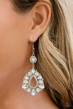 Load image into Gallery viewer, Happily Ever Exquisite - White Earrings - July 2023 Fashion Fix - The Jazzy T Collections
