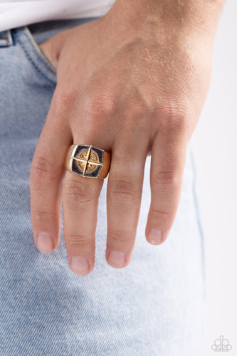 Adventure is Waiting - Gold Men's Ring - The Jazzy T Collections