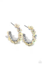 Load image into Gallery viewer, Floral Focus - White Earrings - The Jazzy T Collections
