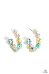 Floral Focus - Multi Iridescent Earrings - The Jazzy T Collections