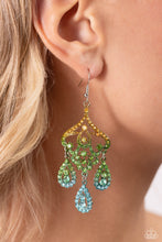 Load image into Gallery viewer, Chandelier Command - Multi Rhinestone Earrings - The Jazzy T Collections
