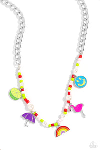 Summer Sentiment - Red Charm Necklace - The Jazzy T Collections