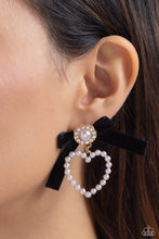 Load image into Gallery viewer, BOW and Then - Gold &amp; Pearl Earrings - The Jazzy T Collections
