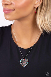 Flirting Ferris Wheel - Red Heart Necklace - The Jazzy T Collections