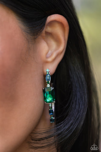 Elite Ensemble - Green Rhinestone Earrings - Convention Exclusive 2023 - The Jazzy T Collections