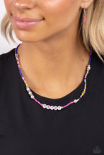 Load image into Gallery viewer, Happy to See You - Pink &quot;Happy&quot; Necklace - The Jazzy T Collections
