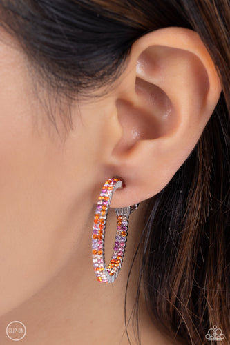 Outstanding Ombré - Orange Hoop Earrings - The Jazzy T Collections