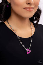 Load image into Gallery viewer, Radical Romance - Pink Heart Necklace - The Jazzy T Collections
