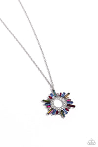 Enigmatic Edge - Multi Rhinestone Necklace - The Jazzy T Collections