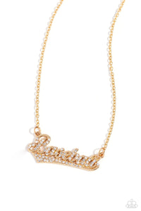 Home Run Haute - Gold "Cheer" Necklace - The Jazzy T Collections