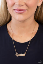 Load image into Gallery viewer, Home Run Haute - Gold &quot;Cheer&quot; Necklace - The Jazzy T Collections
